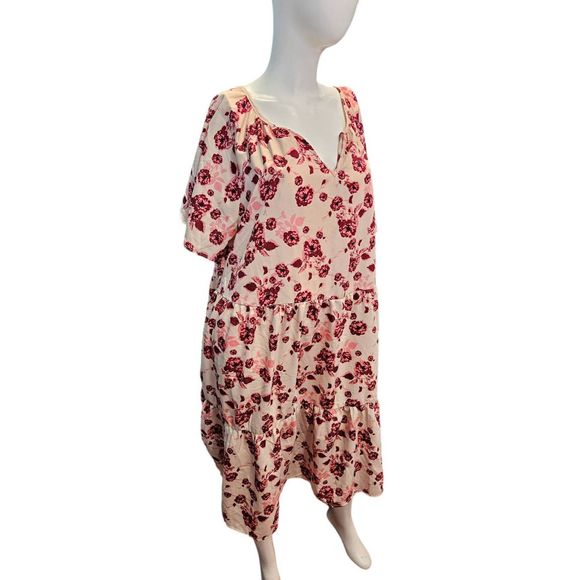 MPH Collection Plus Size Floral Boho Dress 1X Womens - Picture 3 of 9